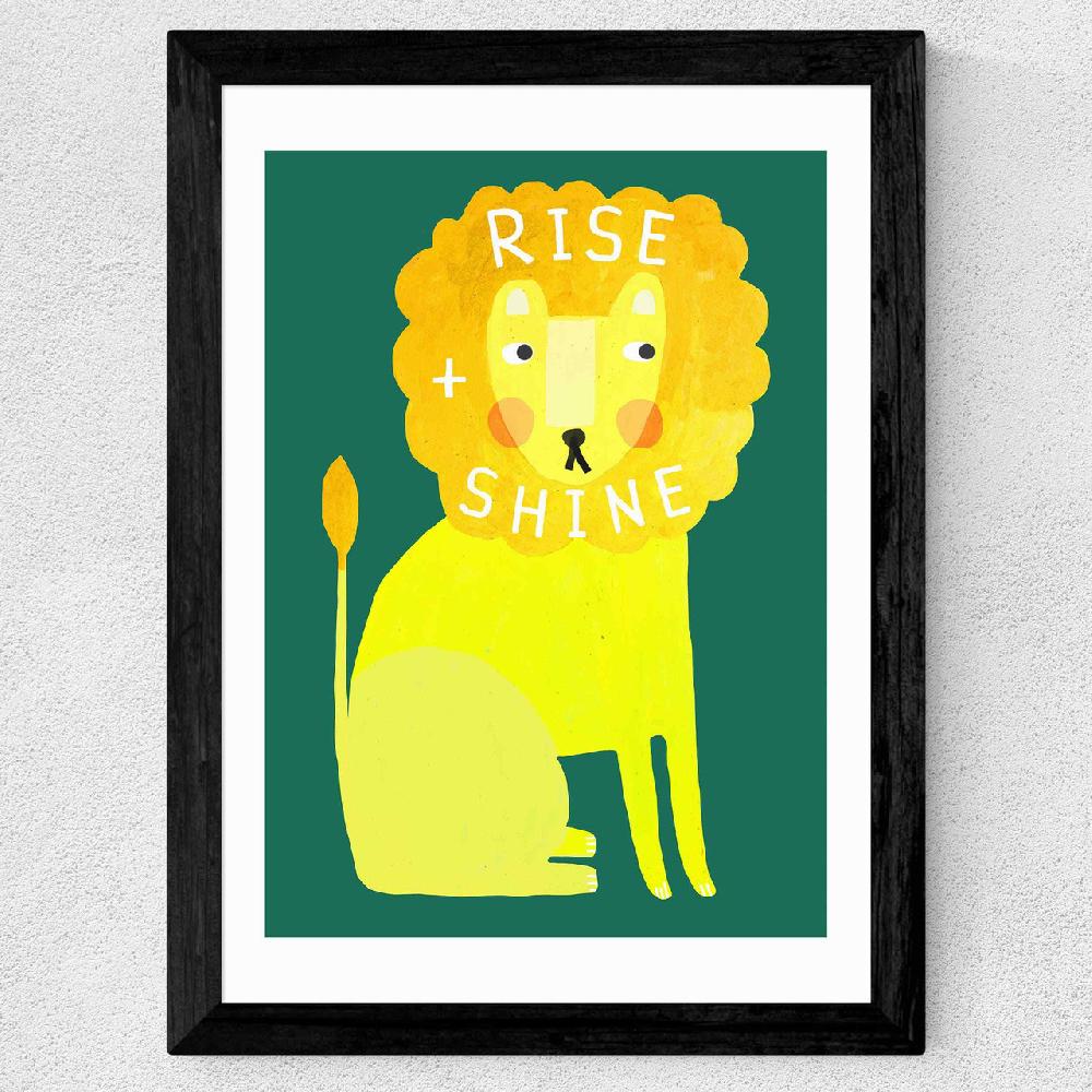 East End Prints Rise And Shine Lion