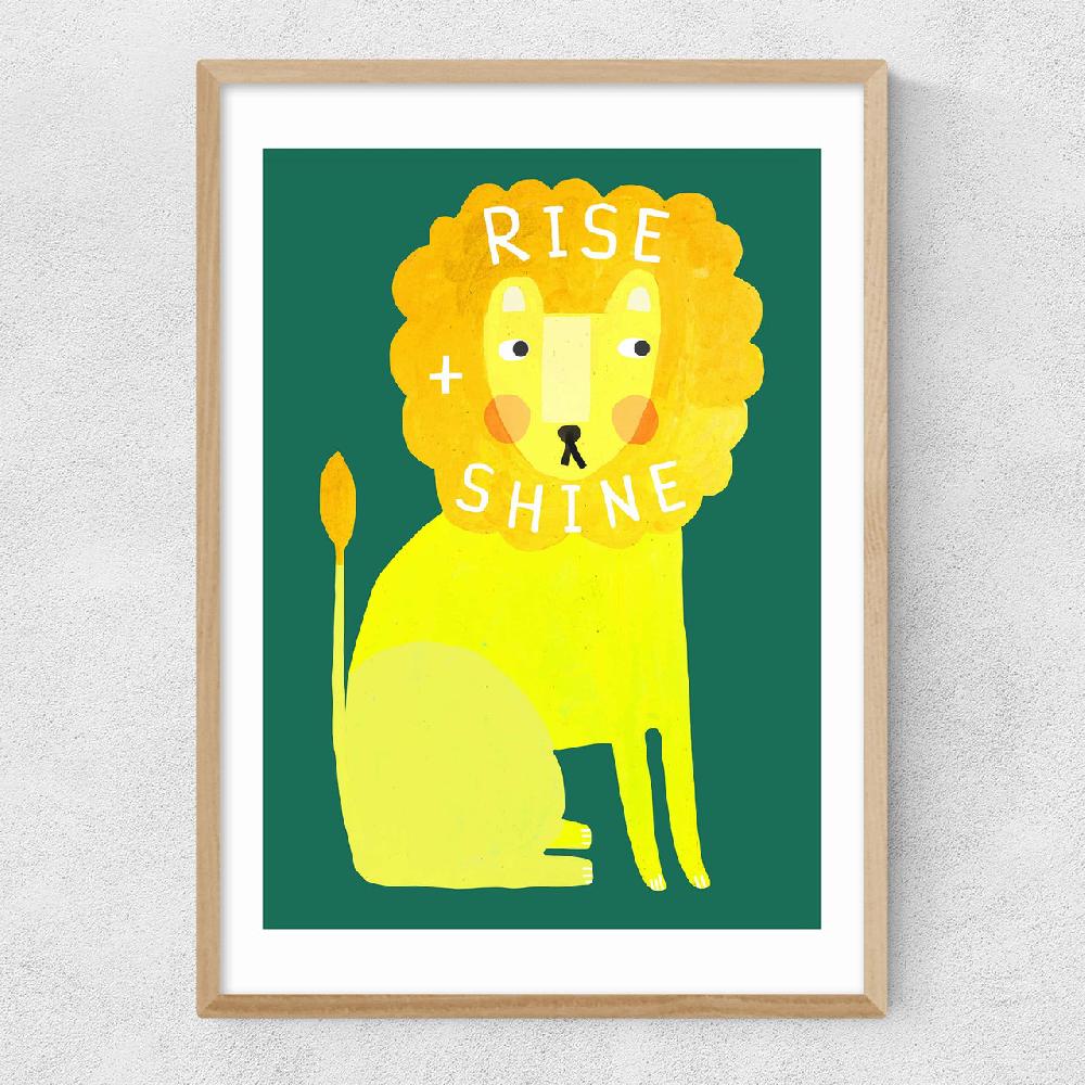 East End Prints Rise And Shine Lion