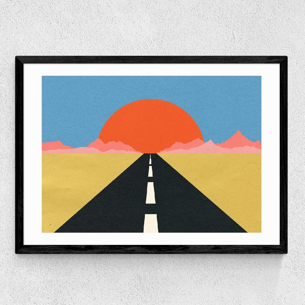 East End Prints Road To Sun