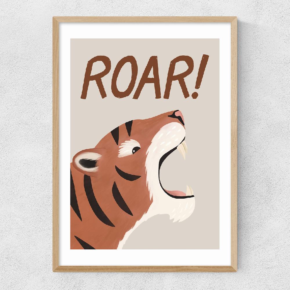 East End Prints Roar Tiger Stone