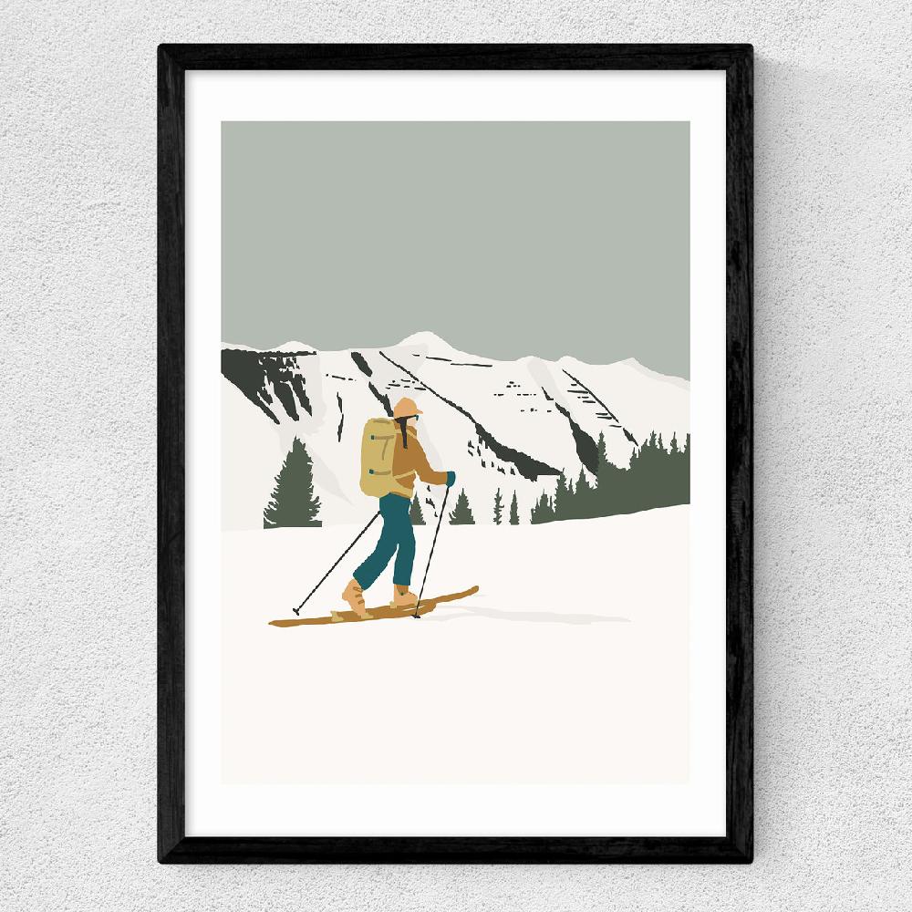 East End Prints Rocky Mountain Ski Tour