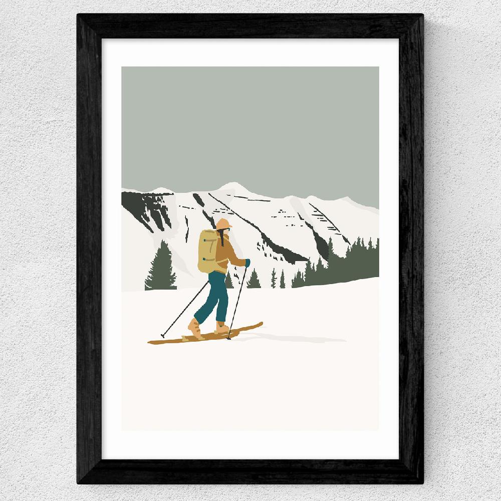 East End Prints Rocky Mountain Ski Tour