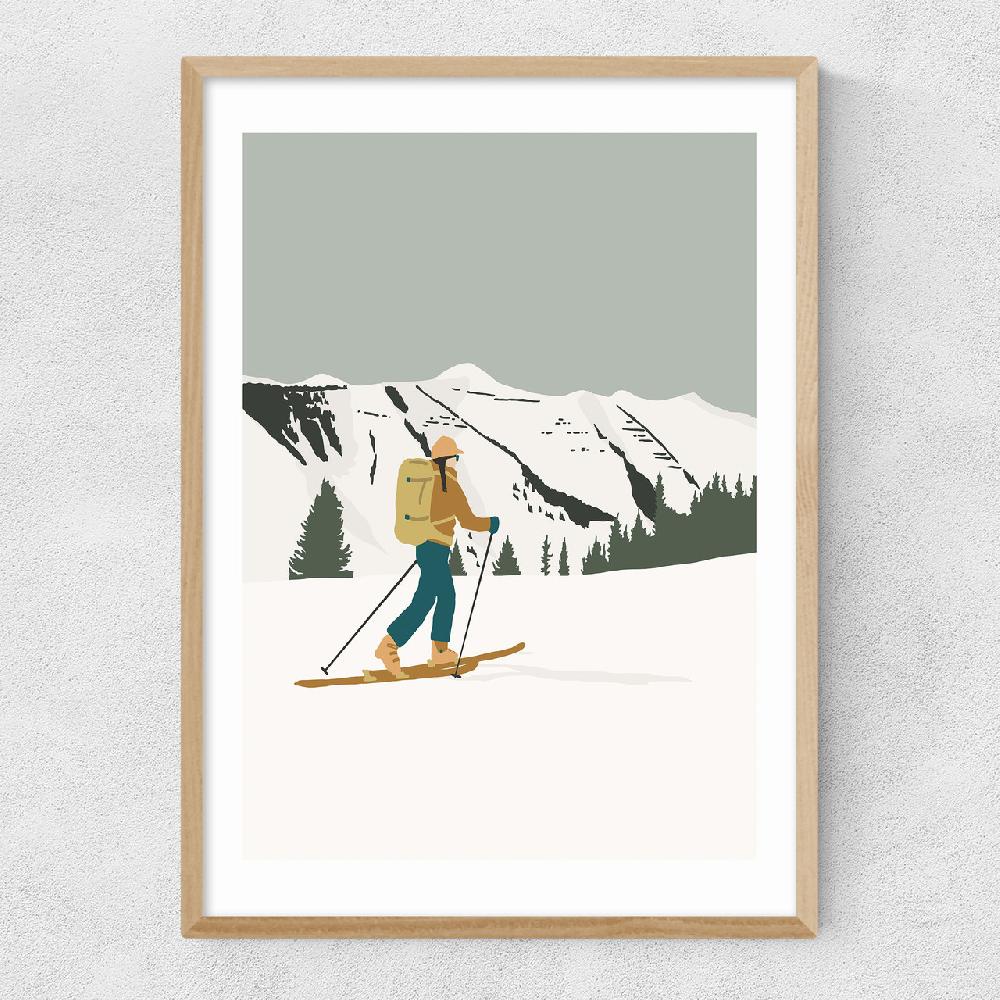 East End Prints Rocky Mountain Ski Tour