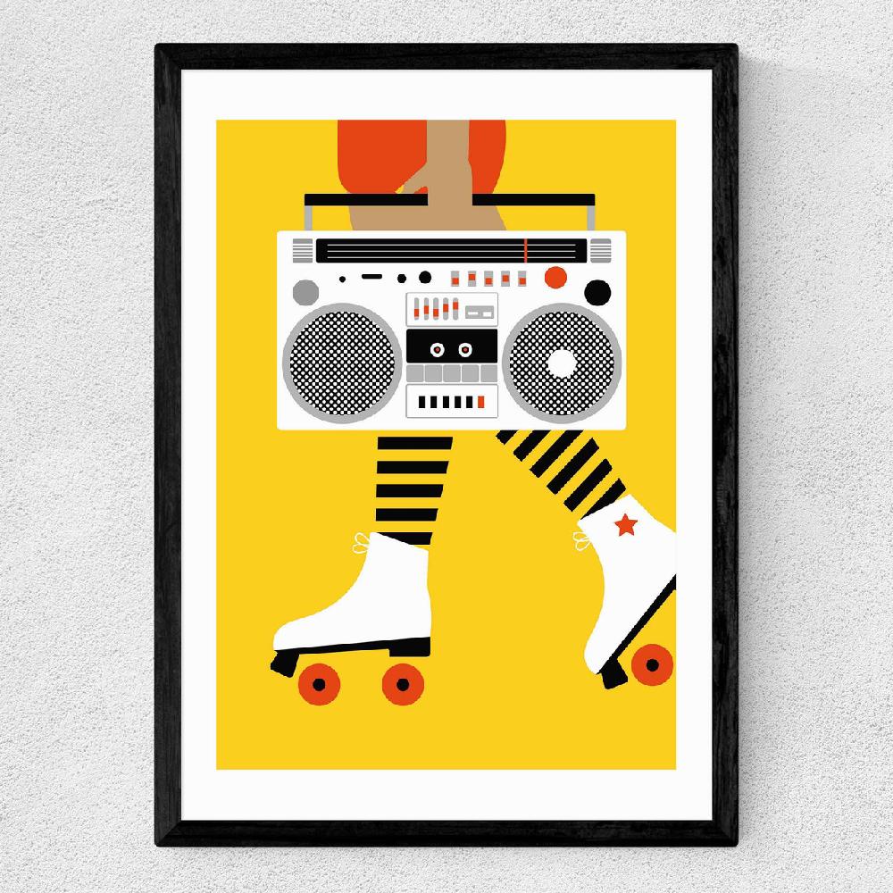 East End Prints Roller Boots