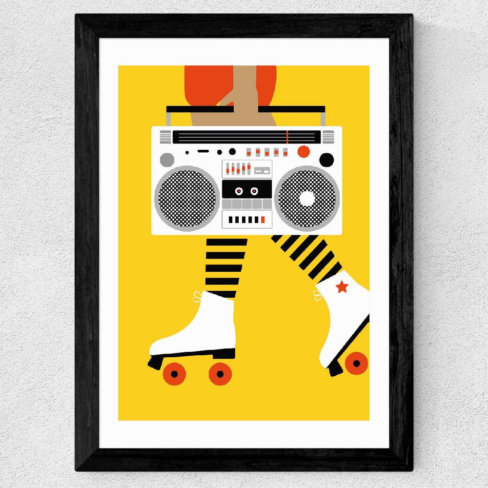 East End Prints Roller Boots