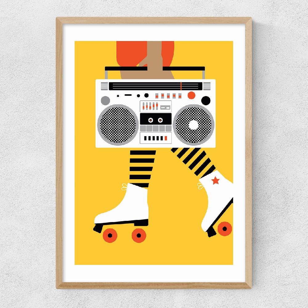 East End Prints Roller Boots