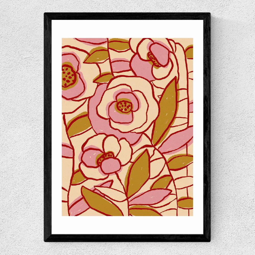 East End Prints Rose Garden II