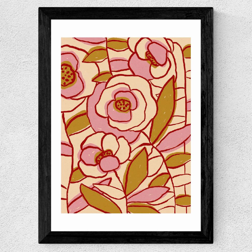 East End Prints Rose Garden II