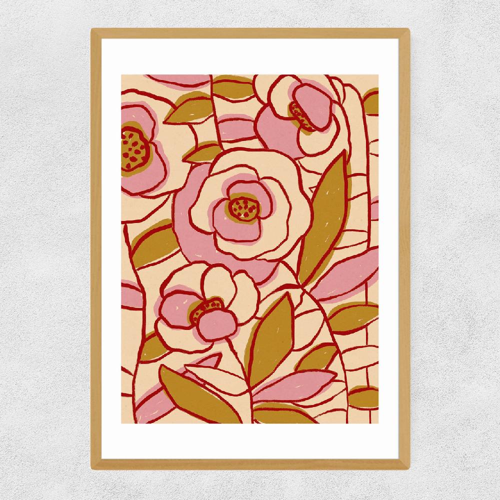 East End Prints Rose Garden II
