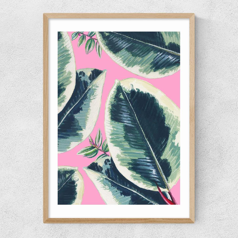 East End Prints Rubber Plant