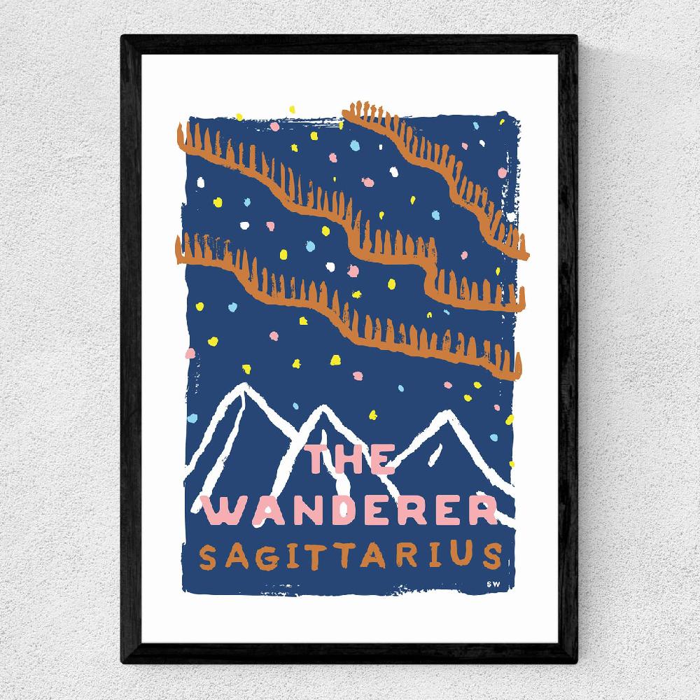 East End Prints Sagittarius - The Wanderer