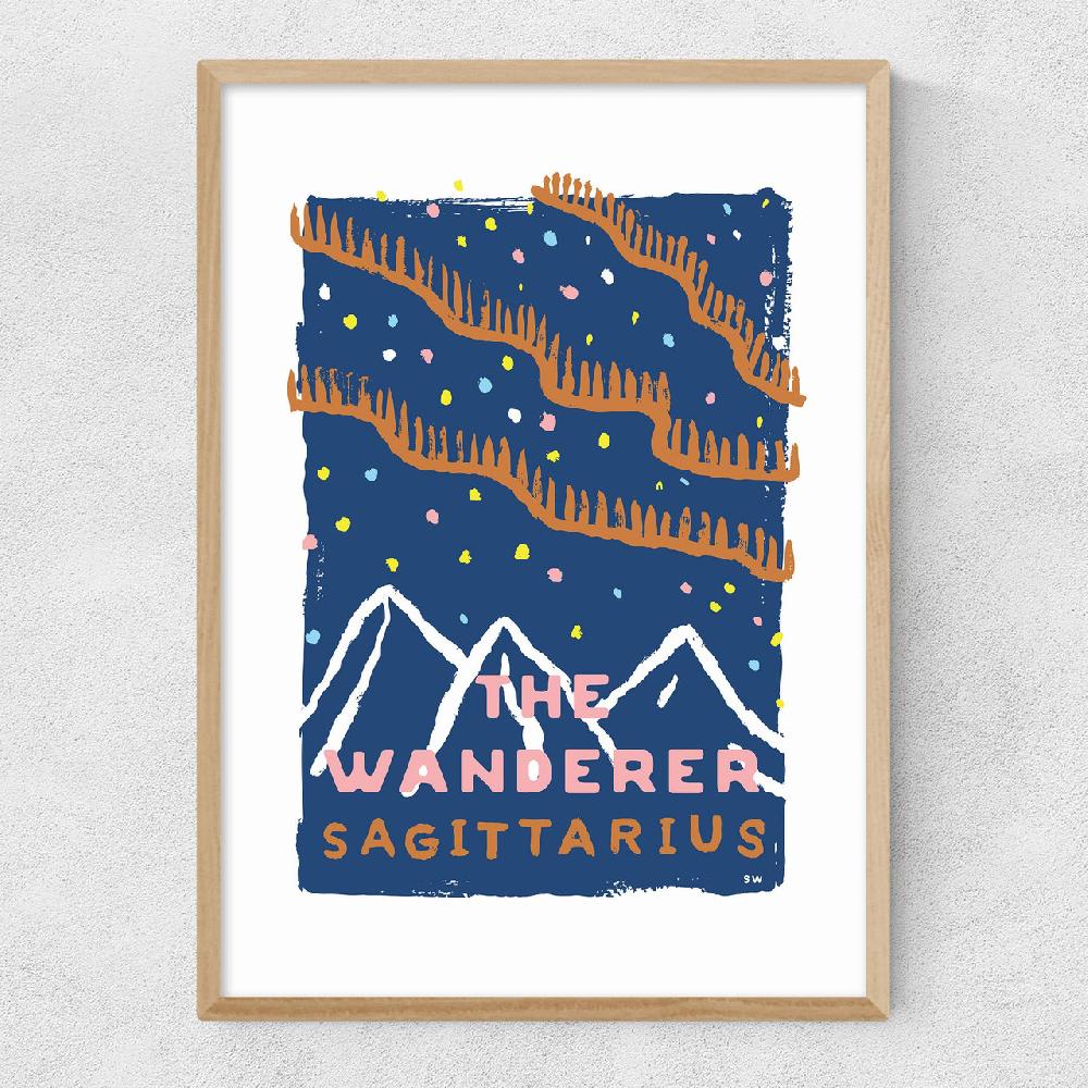 East End Prints Sagittarius - The Wanderer