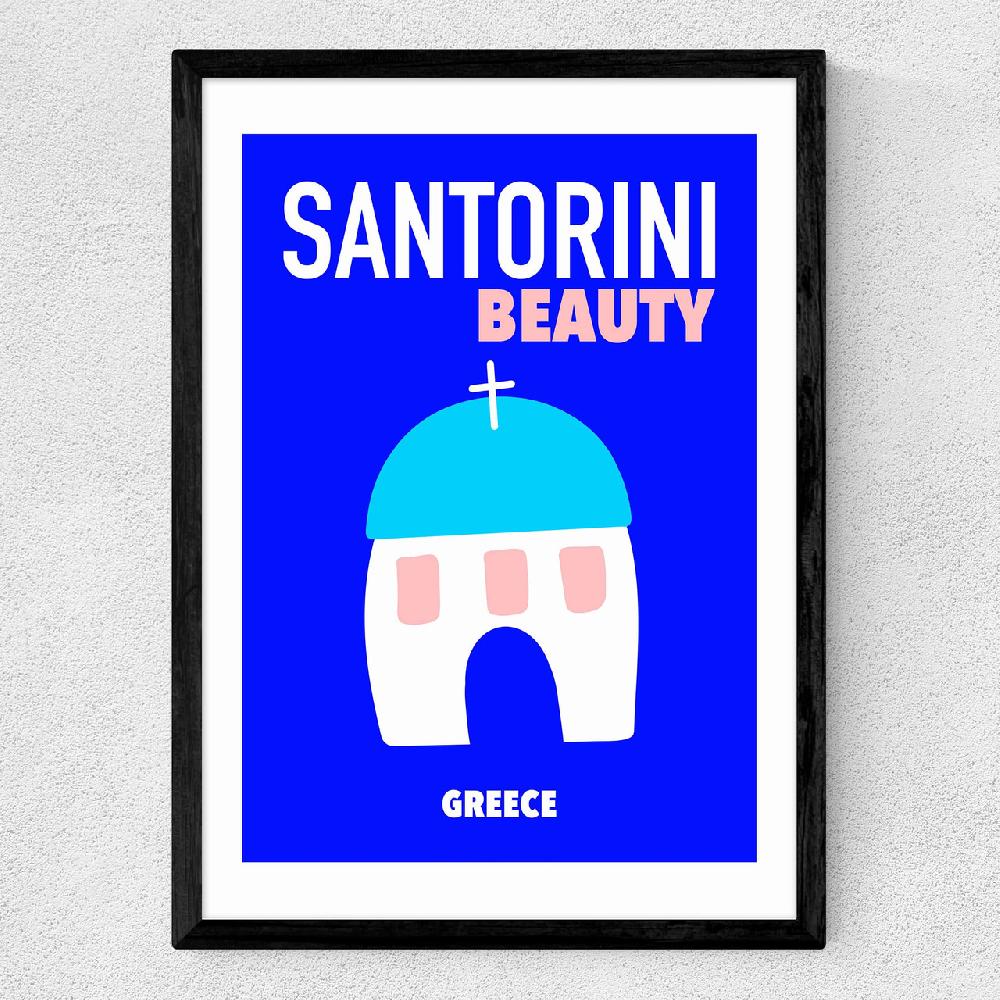 East End Prints Santorini Beauty Greece