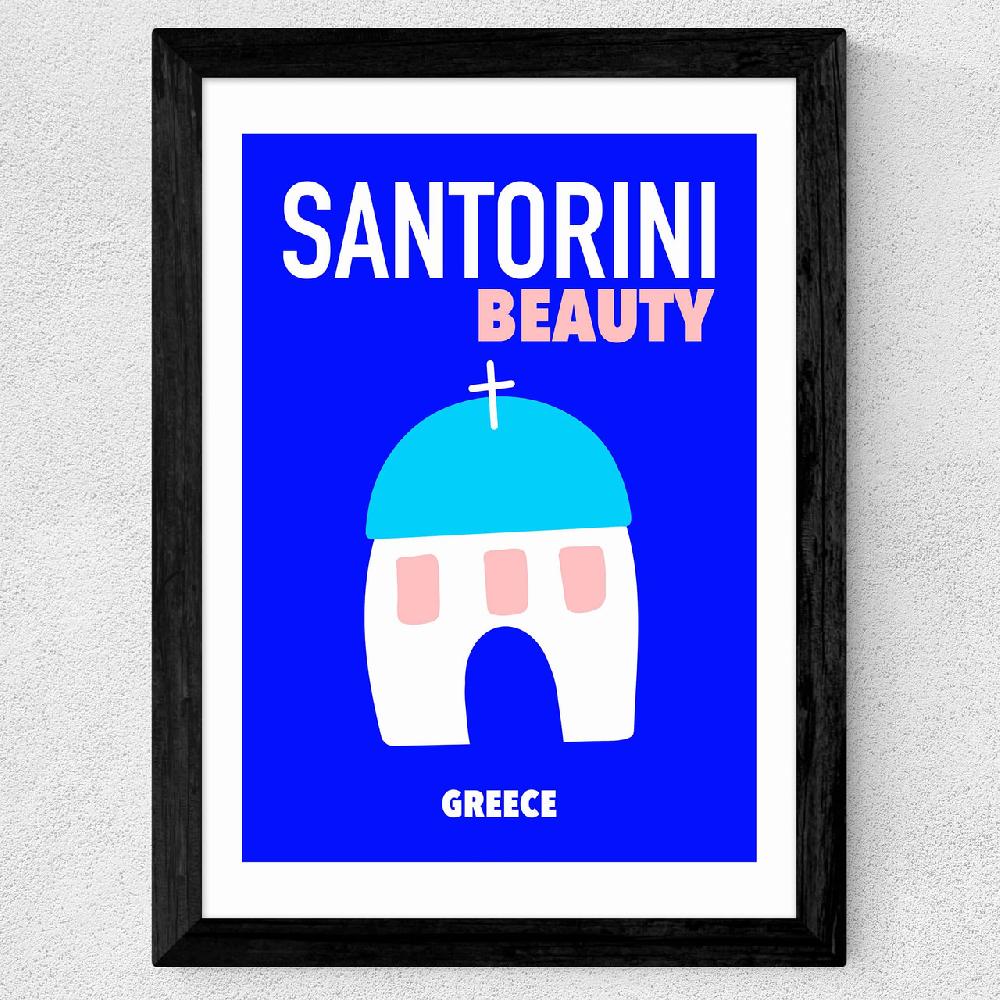 East End Prints Santorini Beauty Greece