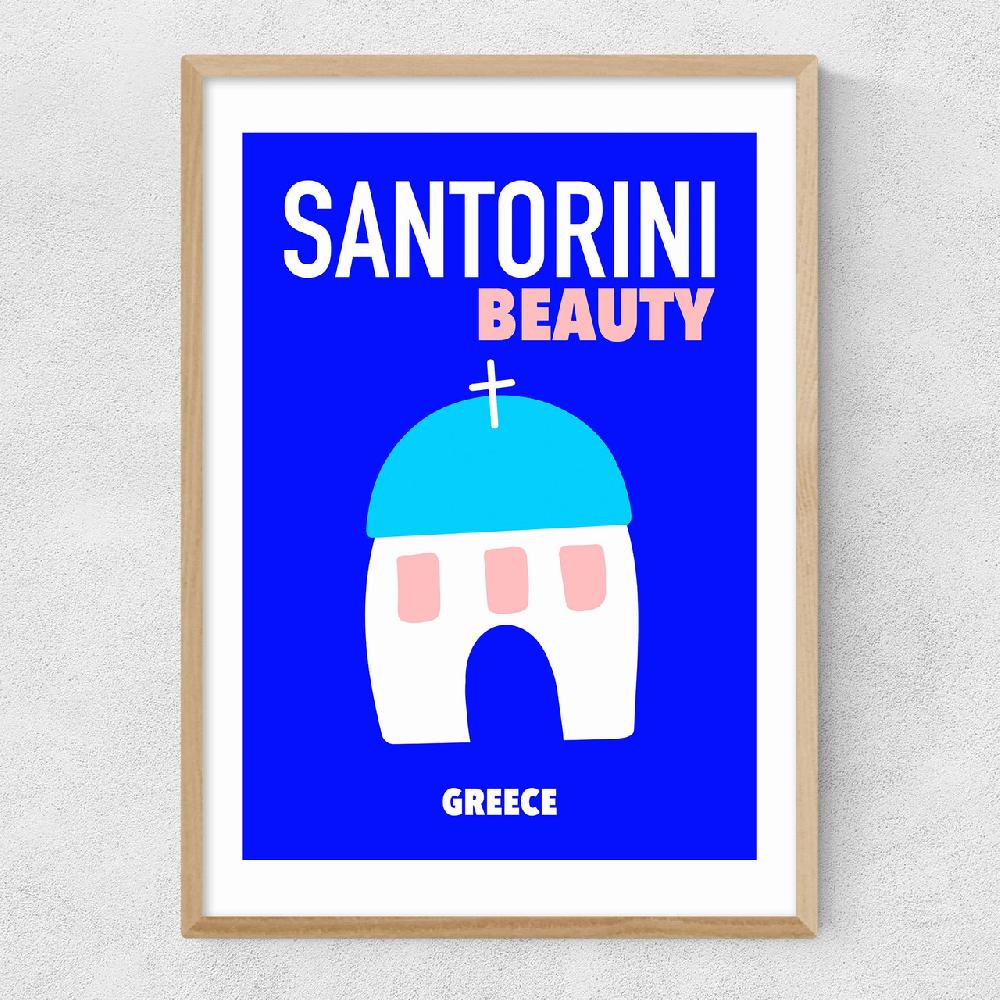 East End Prints Santorini Beauty Greece