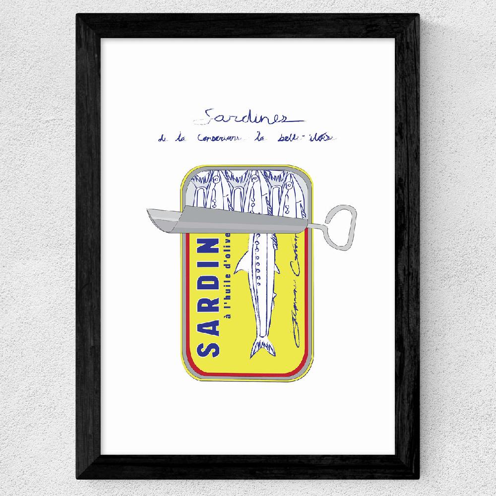 East End Prints Sardines By Stephie Cardona