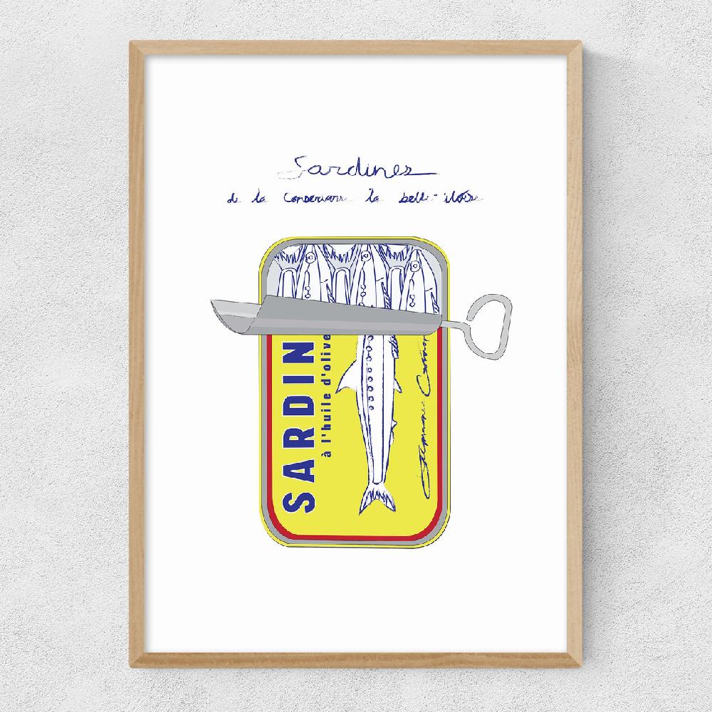 East End Prints Sardines By Stephie Cardona
