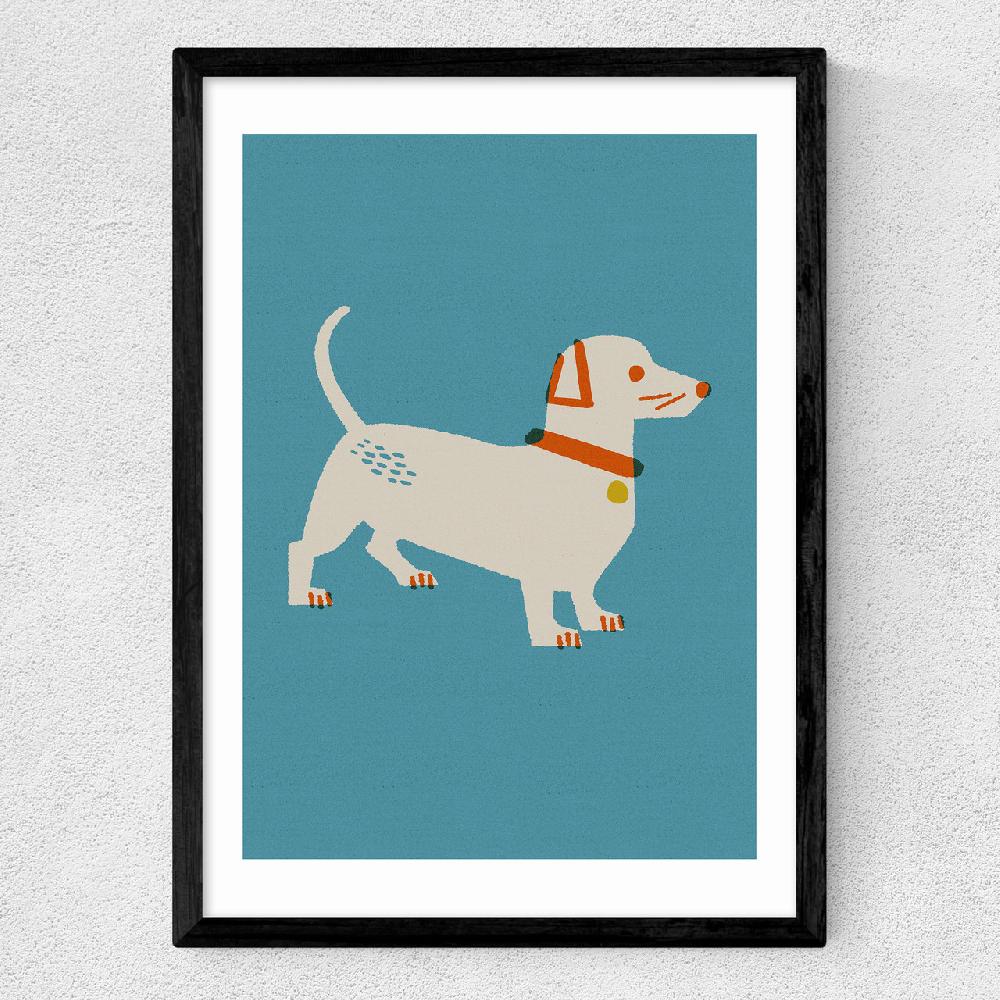 East End Prints Sausage Dog By Christina Hagerfors