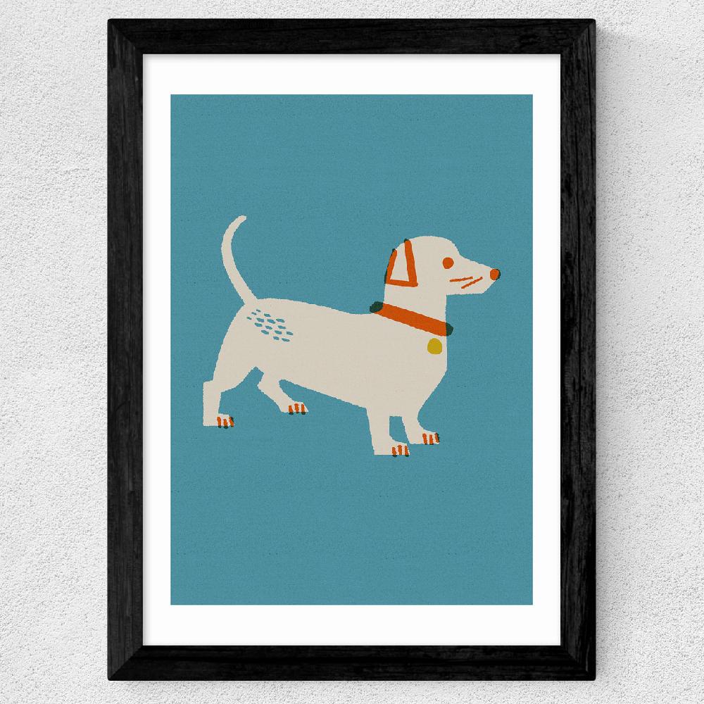East End Prints Sausage Dog By Christina Hagerfors