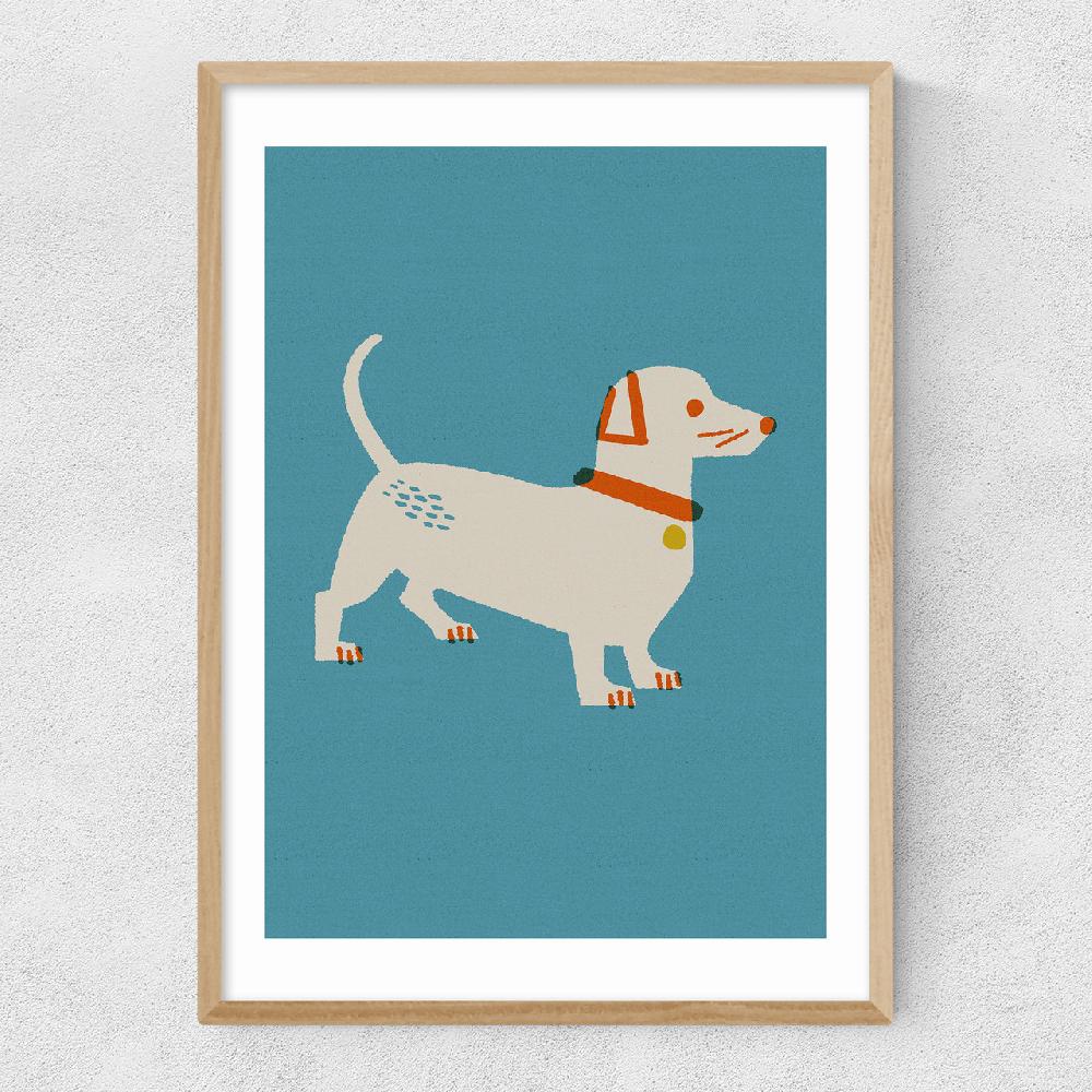 East End Prints Sausage Dog By Christina Hagerfors