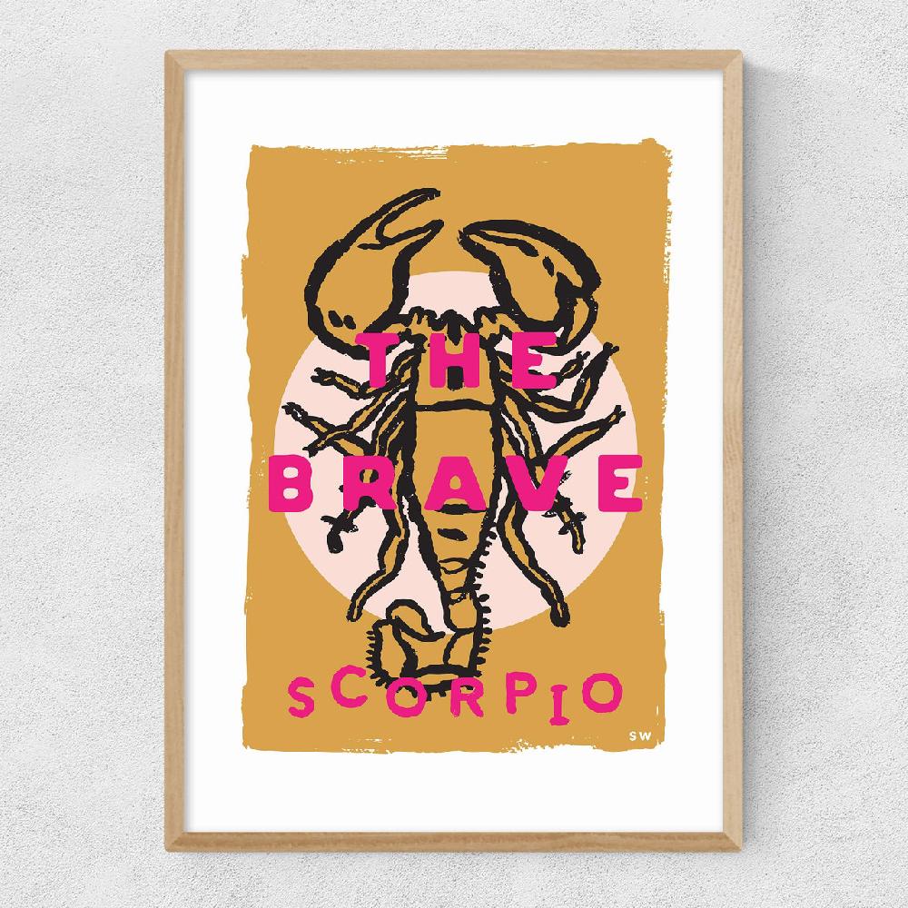 East End Prints Scorpio - The Brave