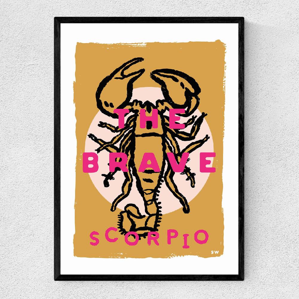 east end prints Scorpio - The Brave