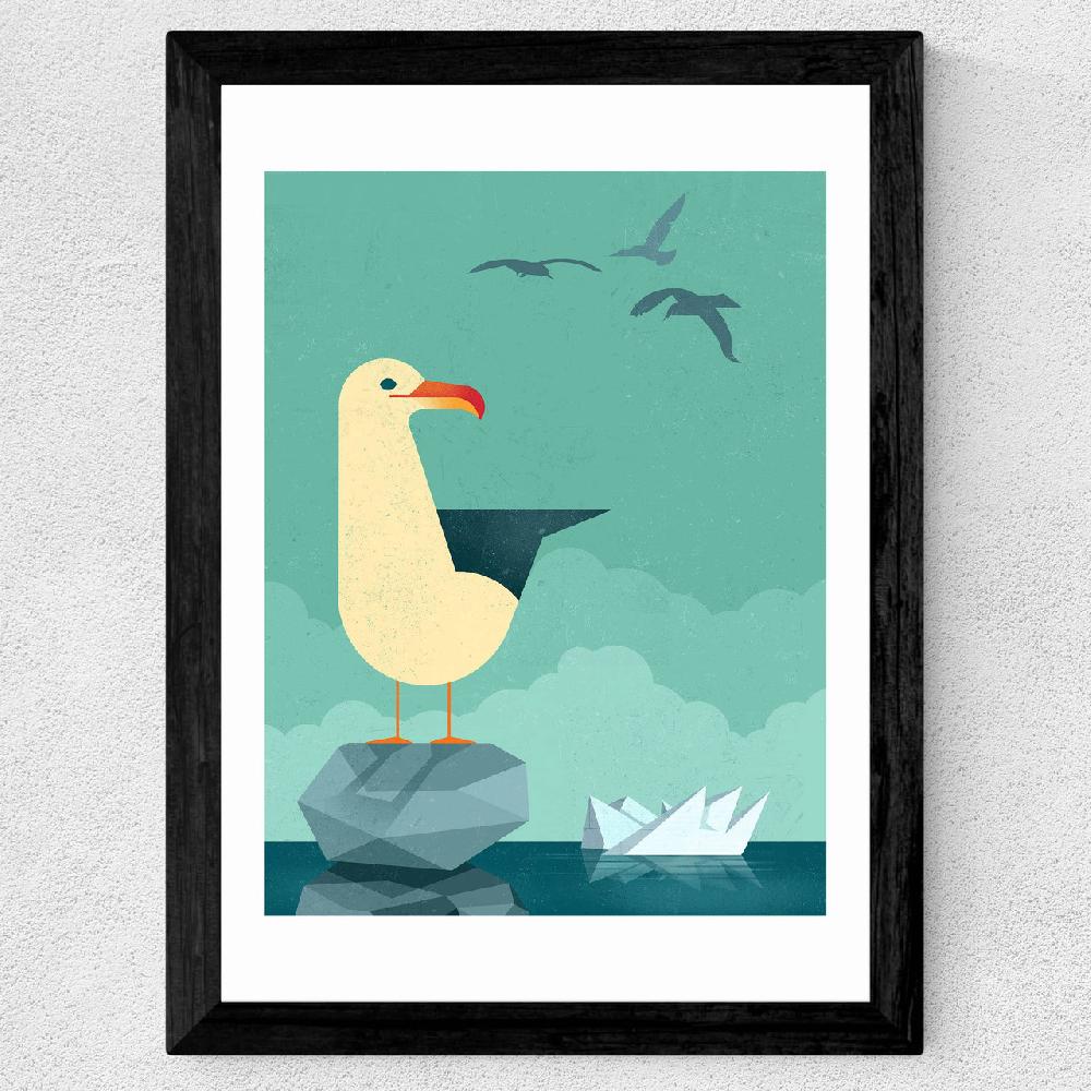 East End Prints Seagull By Dieter Braun