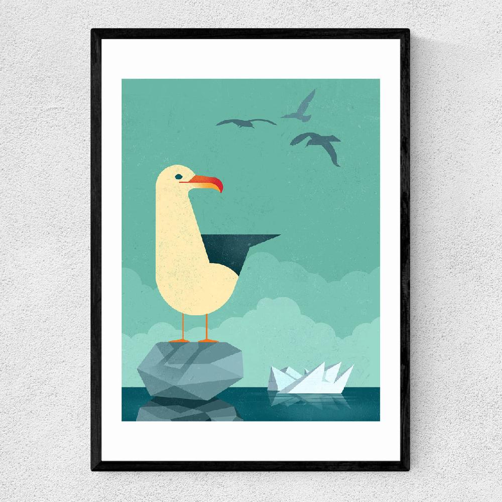 east end prints Seagull by Dieter Braun