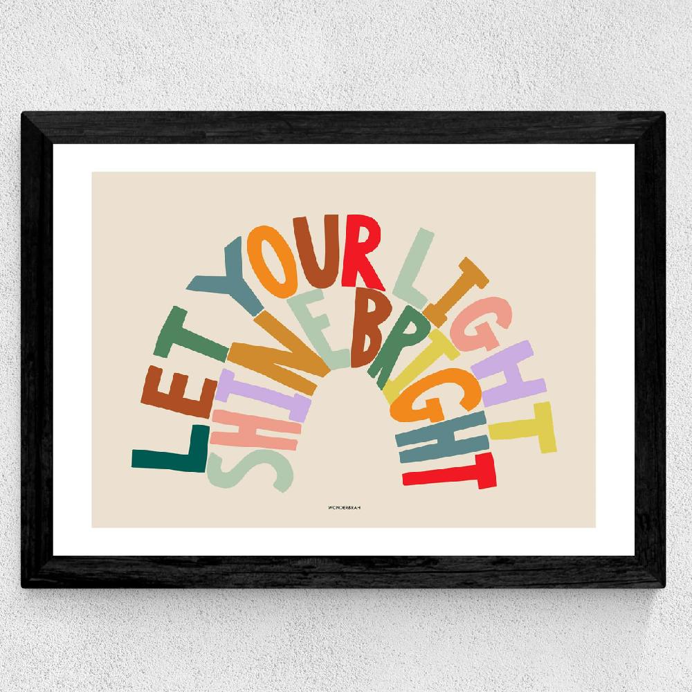 East End Prints Shine Bright Rainbow