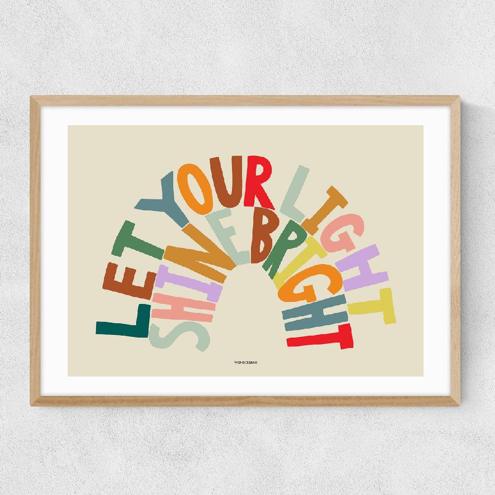 East End Prints Shine Bright Rainbow