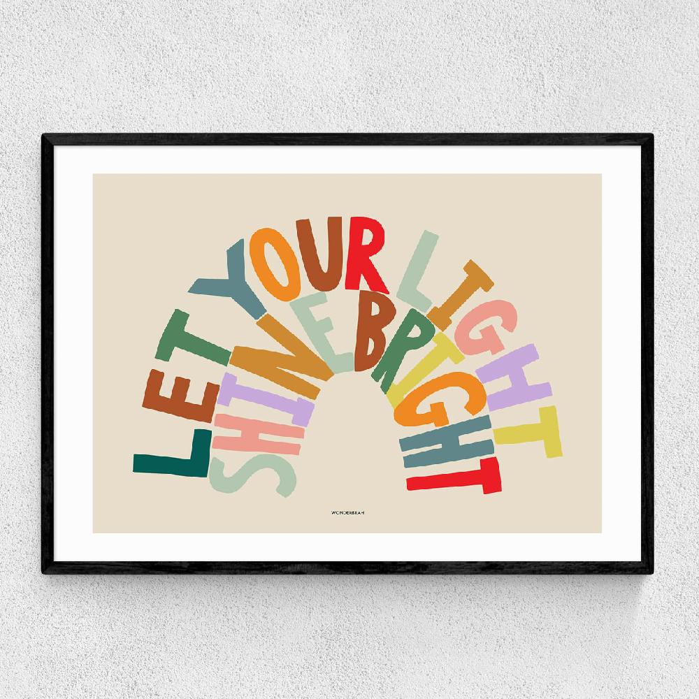 east end prints Shine Bright Rainbow