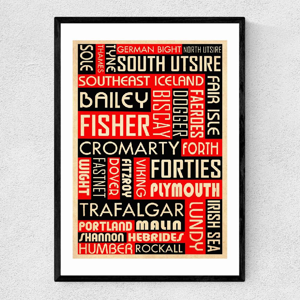 east end prints Shipping Forecast By Indieprints