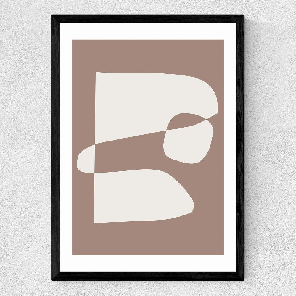 East End Prints Silhouette Brown