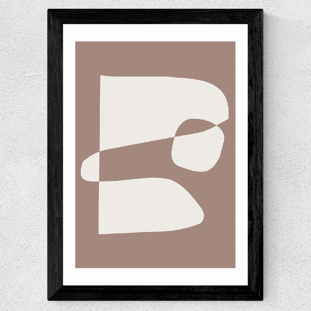 East End Prints Silhouette Brown