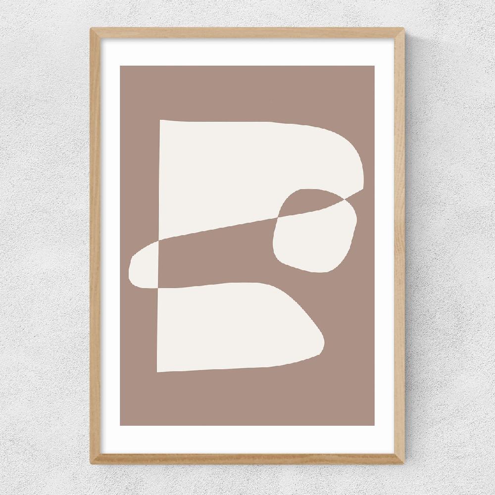 East End Prints Silhouette Brown