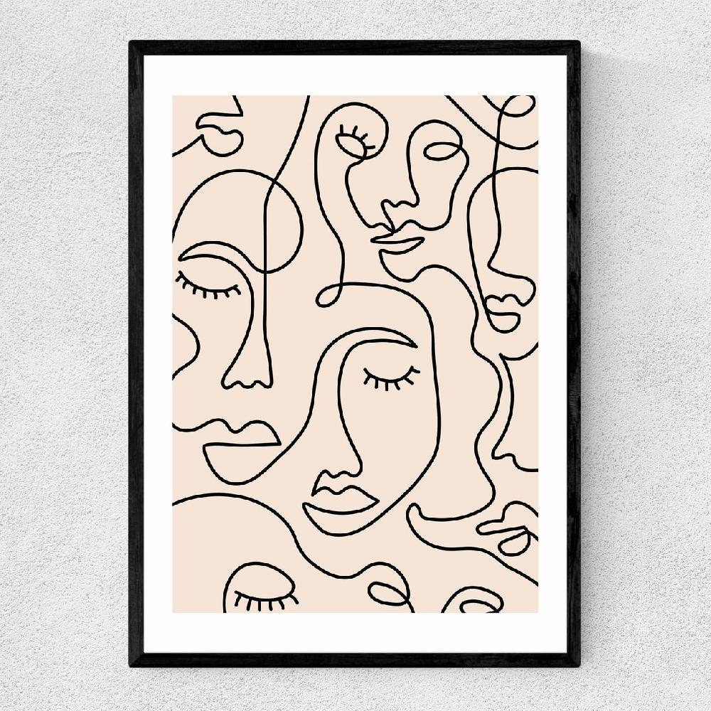 east end prints Single Line Faces