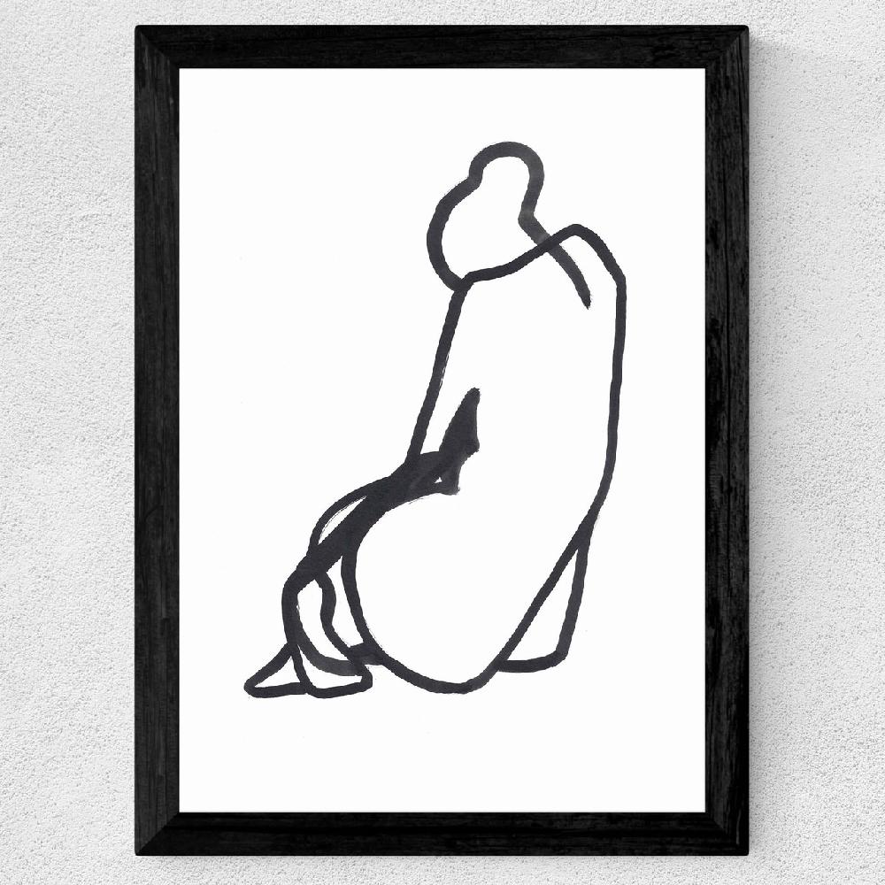 East End Prints Sitting Woman V