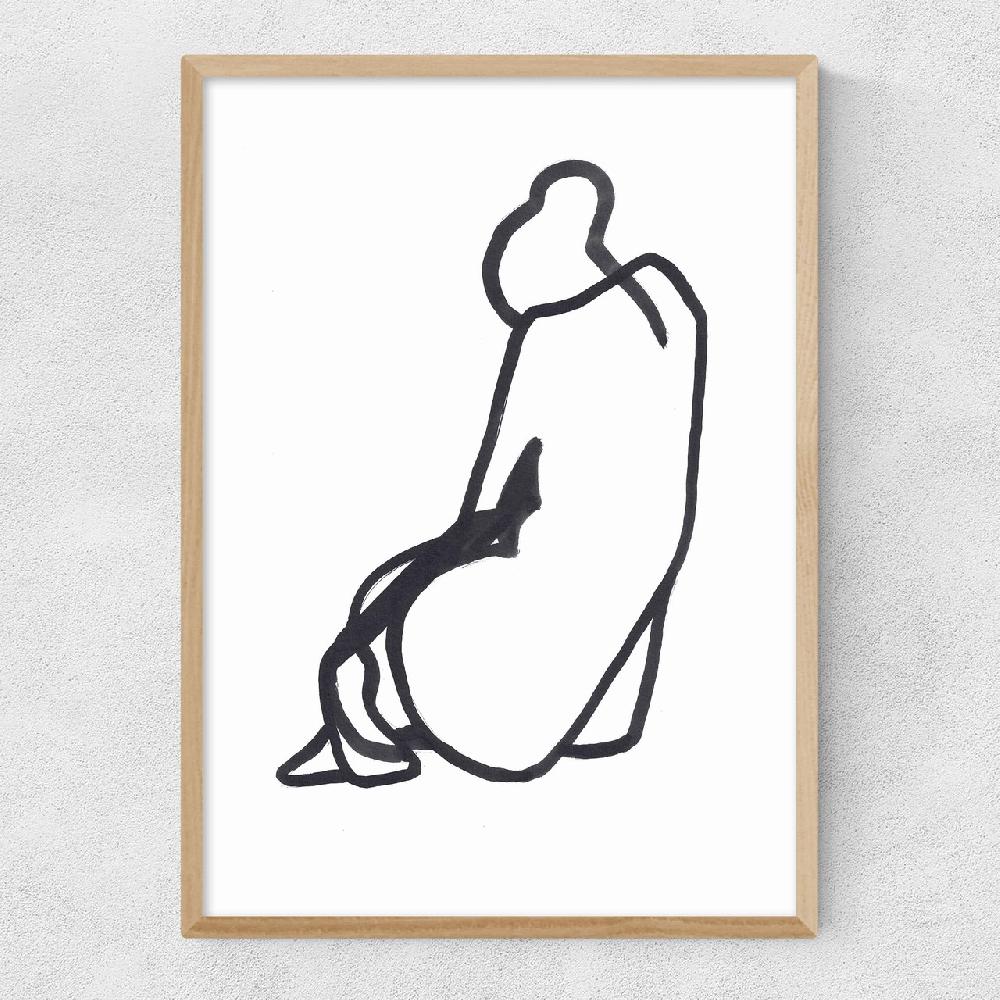 East End Prints Sitting Woman V