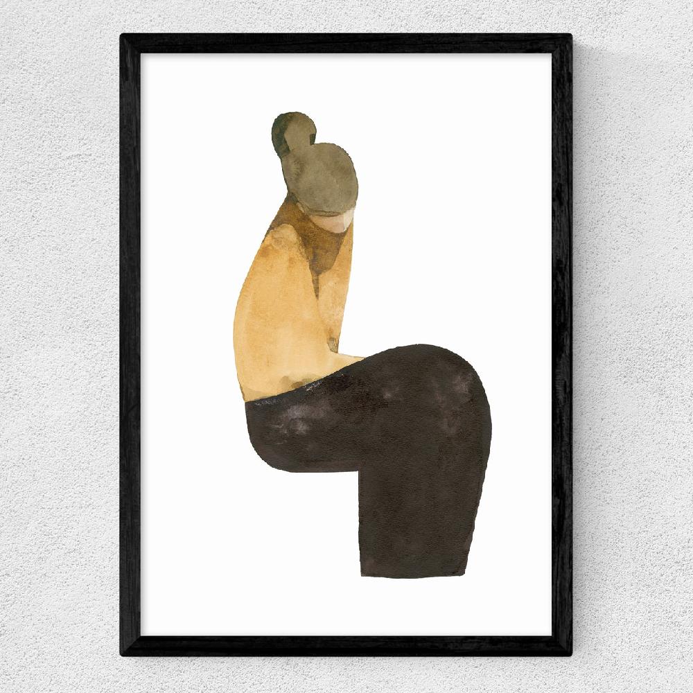 East End Prints Sitting Woman XV