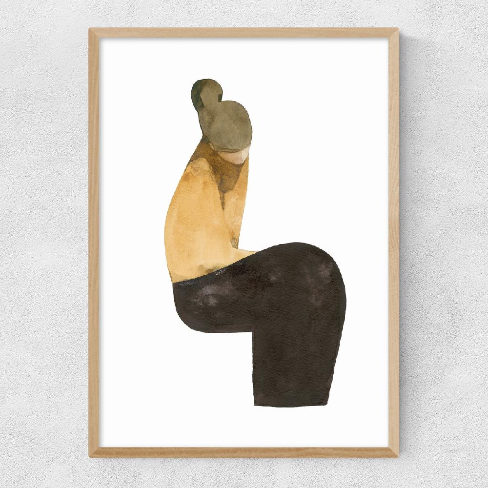 East End Prints Sitting Woman XV
