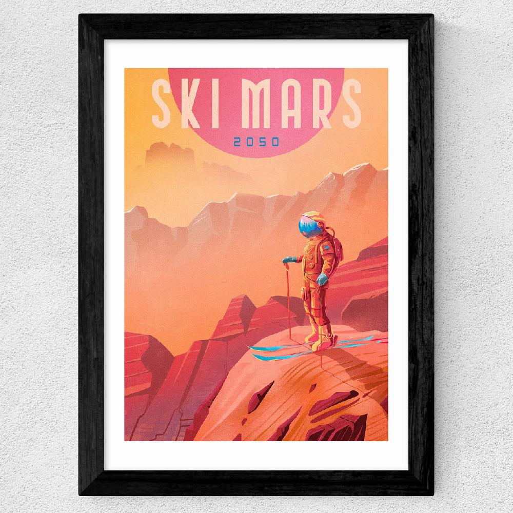 East End Prints Ski Mars