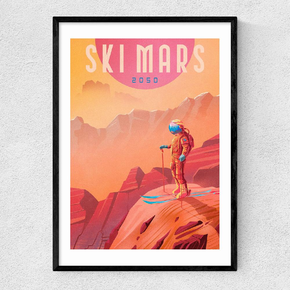 east end prints Ski Mars