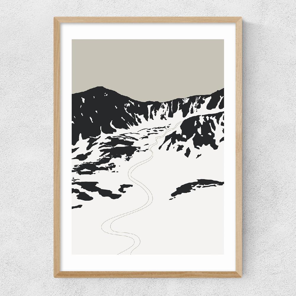 East End Prints Ski Tracks