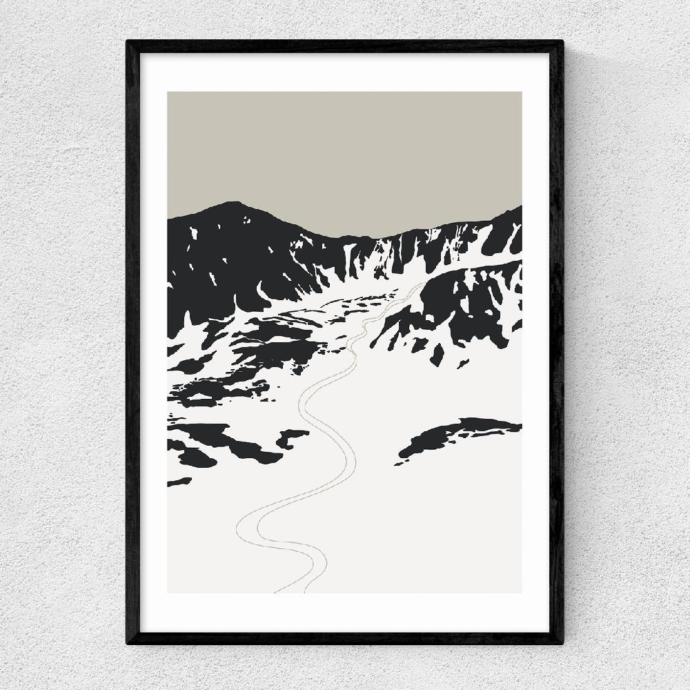 east end prints Ski Tracks