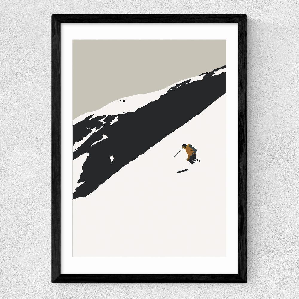 East End Prints Skier On The Slopes