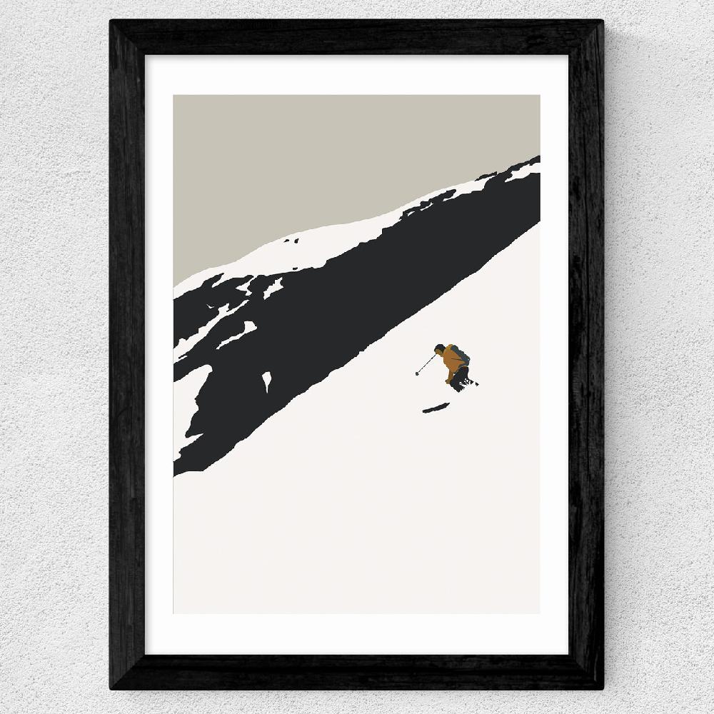 East End Prints Skier On The Slopes