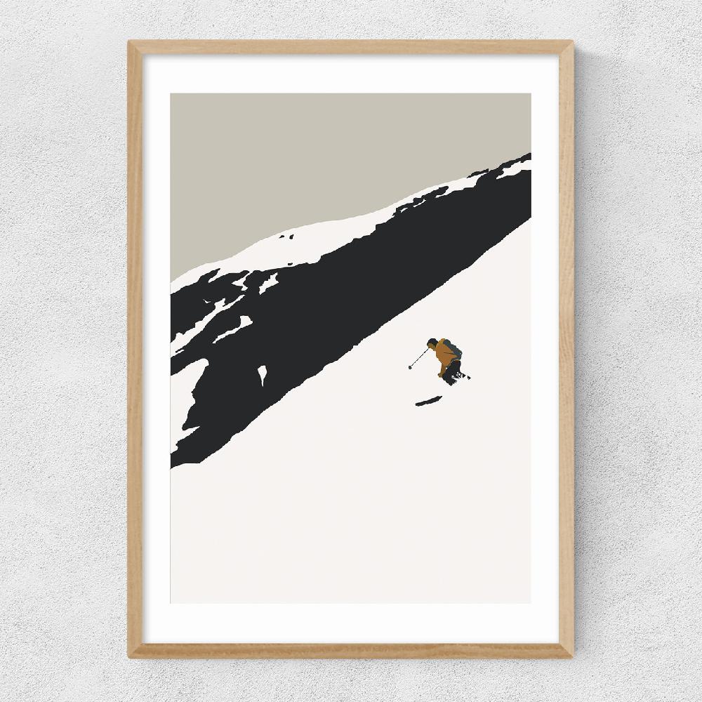 East End Prints Skier On The Slopes