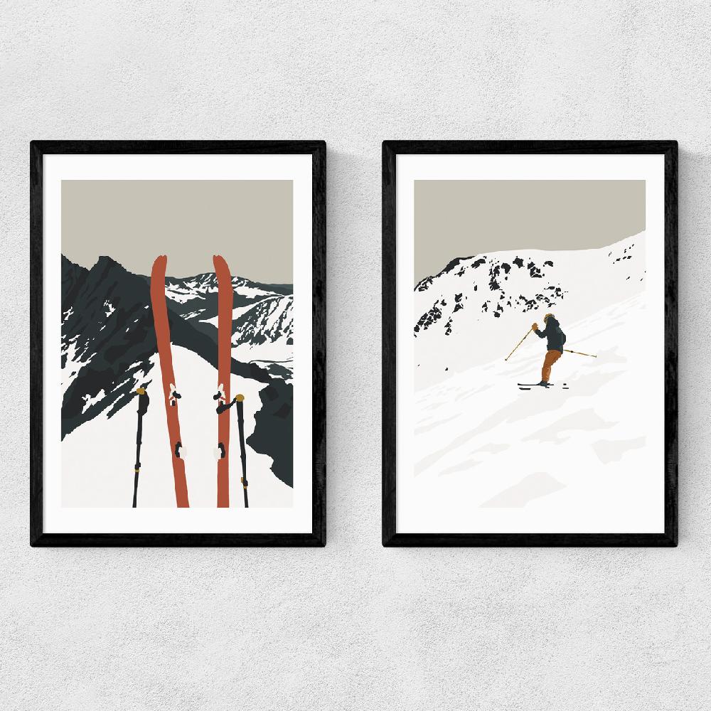 east end prints Skiing Twin Set