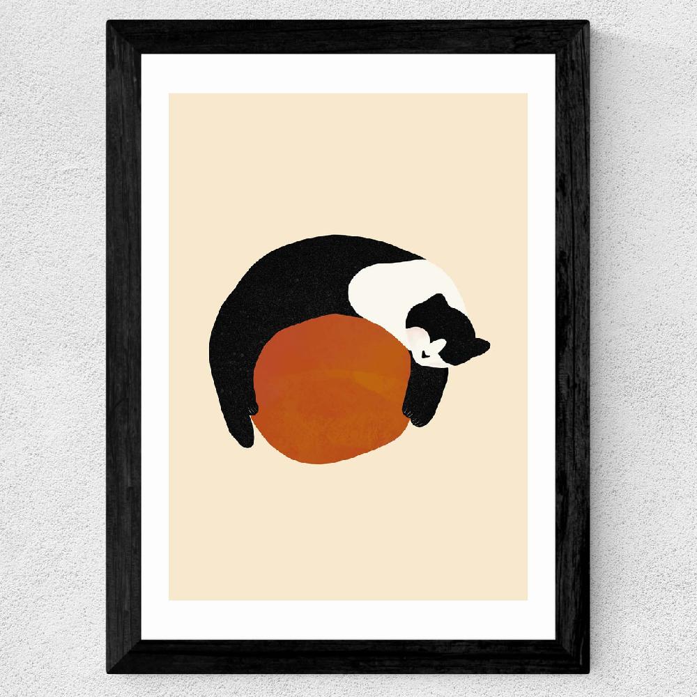 East End Prints Sleeping Cat