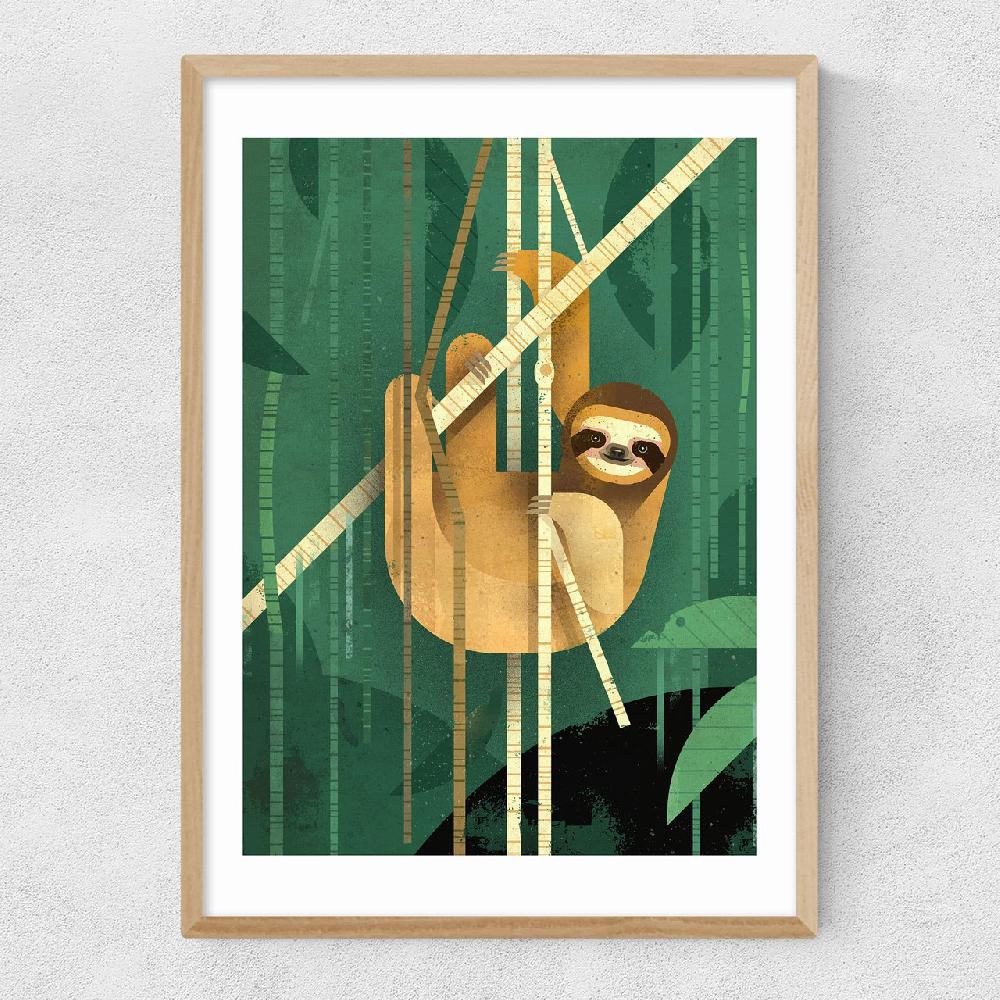 East End Prints Sloth By Dieter Braun